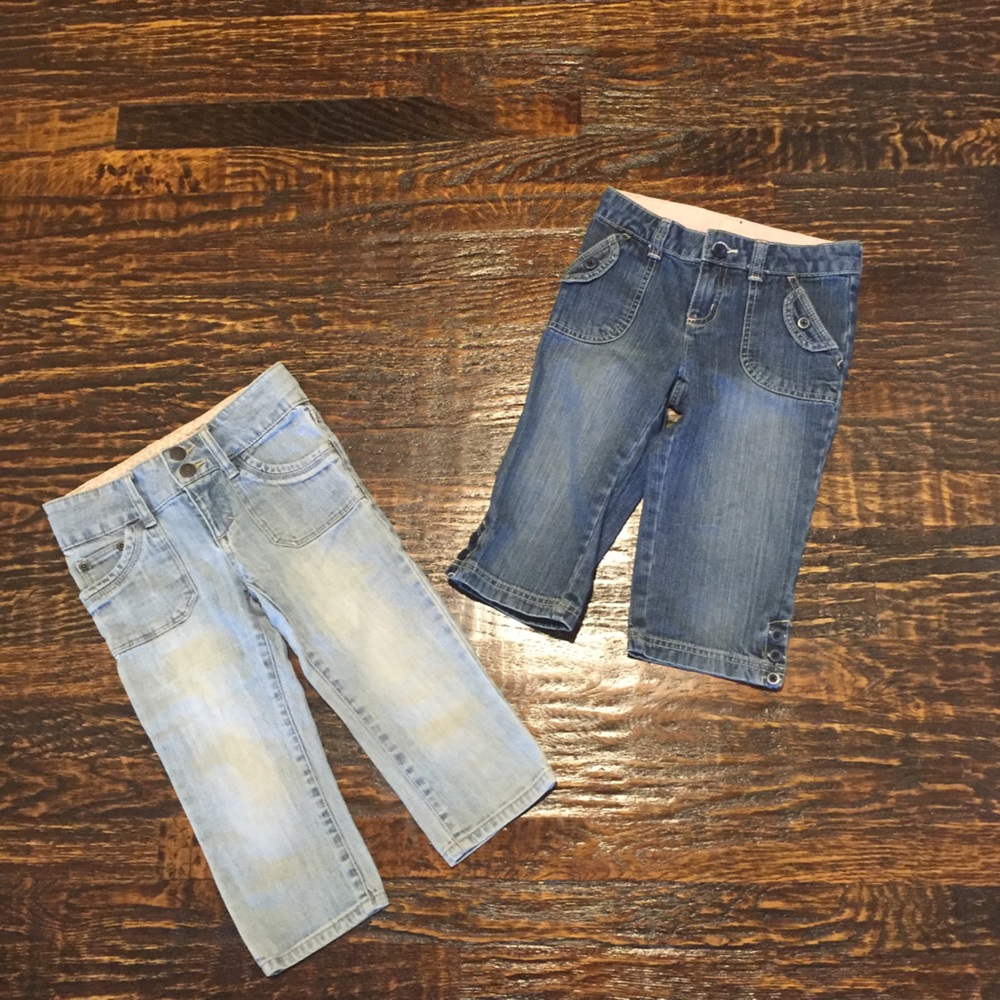 2 Pairs of Denim Capris - Size 6